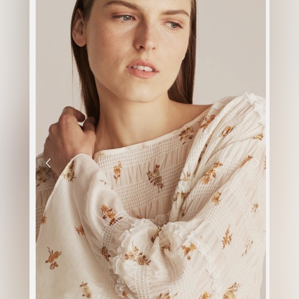 Rebecca Taylor Ines Smocked Blouse - Picture 5 of 10